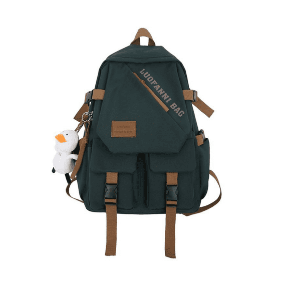 Large Capacity Minimalist Nylon Backpack Casual Trendy Travel Daypack for College Women Men