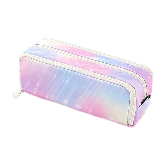 Large Capacity Multi-Compartment Pencil Case with Zipper – Durable Water-Resistant Oxford Organizer for Stationery, Office Supplies, Makeup & Travel
