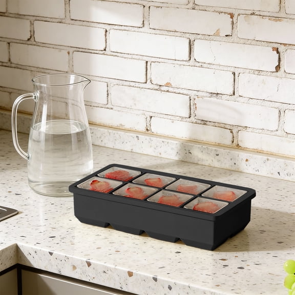 Large Capacity Multi Use Silicone Ice Tray, Thick Cube Mold for Home, Office and Milk Tea Shop