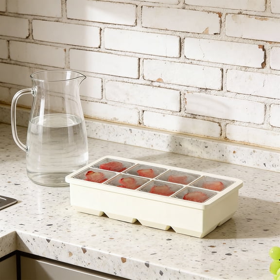 Large Capacity Multi Use Silicone Ice Tray, Thick Cube Mold for Home, Office and Milk Tea Shop