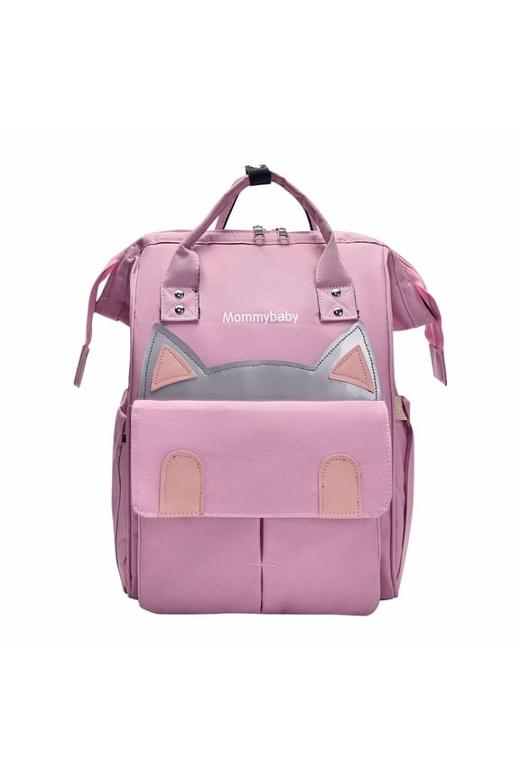 Large Capacity Multifunctional Mommy Backpack, Insulated Bottle Compartment Nursing Rucksack, Multi Pocket Classified Storage Daypack for Parent Baby Outdoor Travel Daily Outing Organization