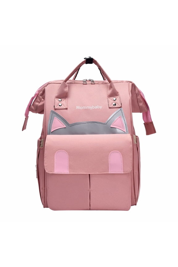 Large Capacity Multifunctional Mommy Backpack, Insulated Bottle Compartment Nursing Rucksack, Multi Pocket Classified Storage Daypack for Parent Baby Outdoor Travel Daily Outing Organization