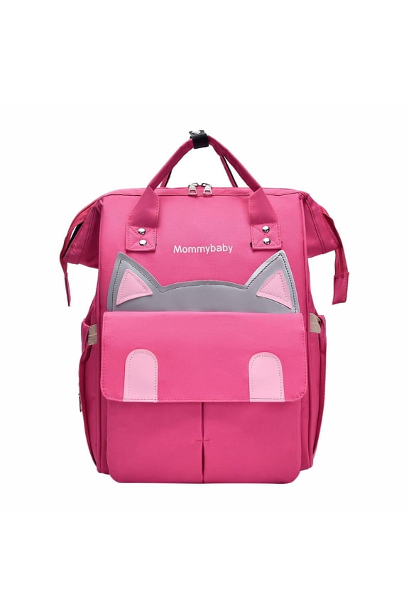 Large Capacity Multifunctional Mommy Backpack, Insulated Bottle Compartment Nursing Rucksack, Multi Pocket Classified Storage Daypack for Parent Baby Outdoor Travel Daily Outing Organization