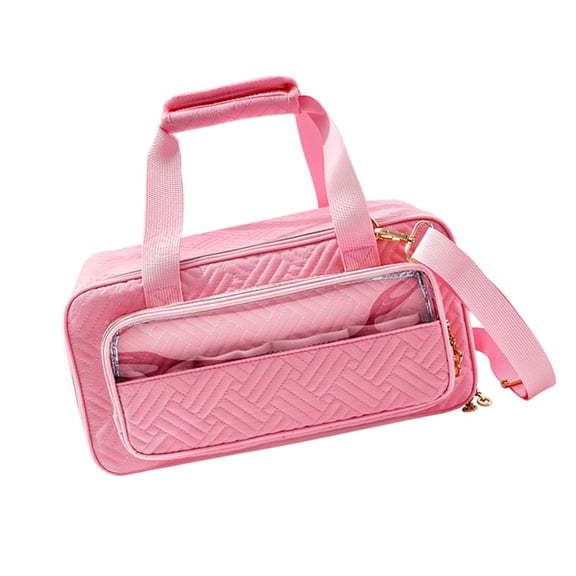 Large Capacity Multilayer Marker Case with Shoulder Strap Art Supply Carrying Bag Portable Brush Pen Organiser Case