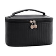 thumbnail image 1 of Large Capacity Multipurpose Cosmetic Bag - Portable Desktop Storage Organizer for Women, Travel Toiletry & Makeup Pouch with Zipper Closure, 1 of 2