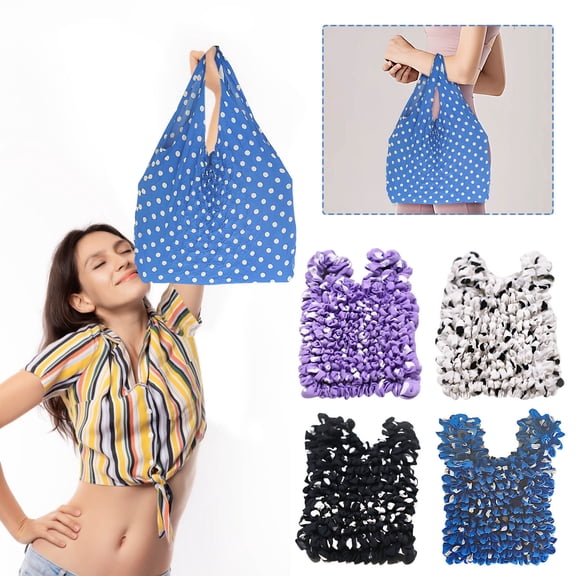 Large Capacity Multipurpose Shopping Tote Bag with Telescopic Pleated Design for Easy Storage and Transport, Ideal for Grocery Shopping and Daily Errands Topliu