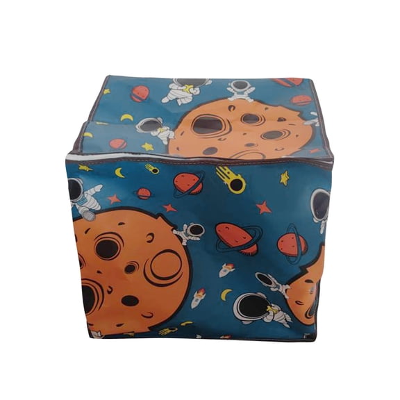 Large Capacity Non-Woven Storage Bag – Astronaut Pattern Organizer for Clothes & Blankets (140L)