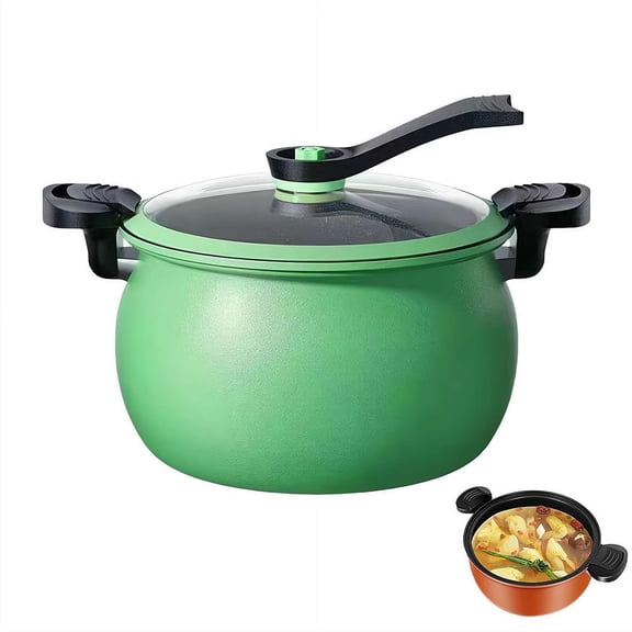 Large Capacity Non-stick Pressure Cooker, Versatile Micro-Pressure Cooking Pot,