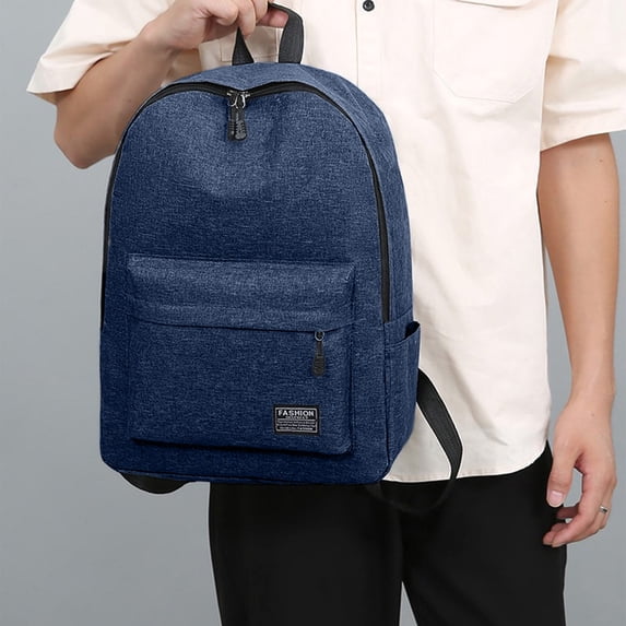 Large Capacity Nylon Backpack with Ergonomic Straps and Waterproof Fabric, Spacious Student Laptop Backpack for School Travel Outdoor Commute, Durable Fashion Daypack