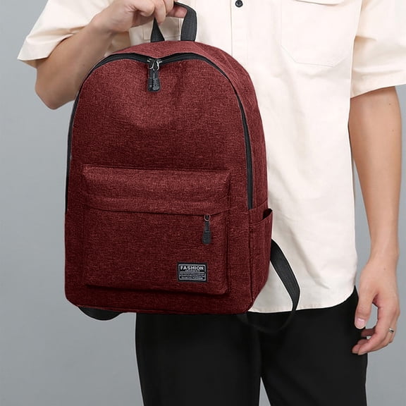 Large Capacity Nylon Backpack with Ergonomic Straps and Waterproof Fabric, Spacious Student Laptop Backpack for School Travel Outdoor Commute, Durable Fashion Daypack