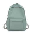thumbnail image 1 of Large Capacity Nylon Backpack, Sage Green Lightweight Travel Rucksack with Laptop Compartment, Water Resistant Daypack for Work Commute College Students Unisex Casual School Bag, 1 of 1