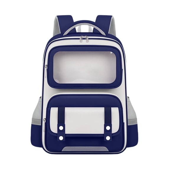 Large Capacity Nylon Backpack with Reflective Strips, Ergonomic Breathable Multi Compartment Daypack for School Travel Daily Use