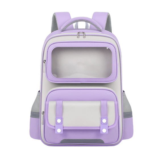 Large Capacity Nylon Backpack with Reflective Strips, Ergonomic Breathable Multi Compartment Daypack for School Travel Daily Use