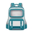 thumbnail image 1 of Large Capacity Nylon Backpack with Reflective Strips, Ergonomic Breathable Multi Compartment Daypack for School Travel Daily Use, 1 of 2