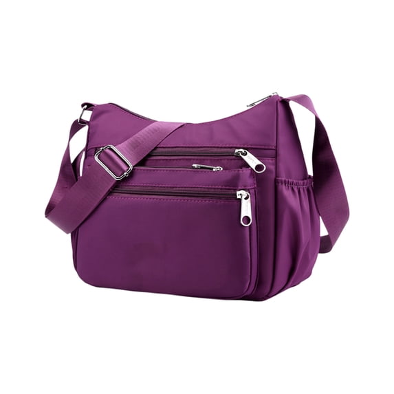 Large Capacity Nylon Crossbody, Multi-Compartment Shoulder Bag for Women, Daily Commute Travel Portable Bag