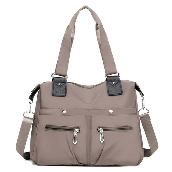 Large Capacity Nylon Shoulder Backpack, Multifunctional Travel Bag with Multiple Pockets, Durable and Stylish Organizer for Work, Travel, and Everyday Use