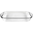 thumbnail image 1 of Large Capacity Oblong Glass Cake Pan, Oven Safe Baking Dish for Lasagna, Brownies, Roasting, Non-Stick and Dishwasher Safe Baking Tray, Ideal for Family Meals and Food Storage, 1 of 5