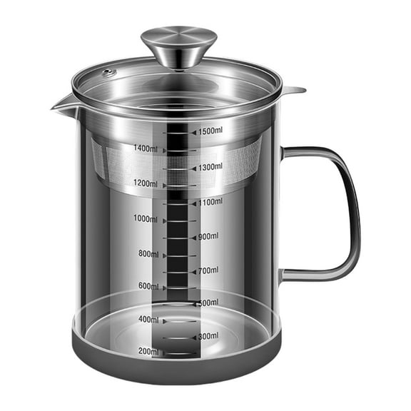 Large Capacity Oil Filter Pot for Frying and Cooking Oils Soybean Milk Filter with Deep Strainer Kitchen Accessories