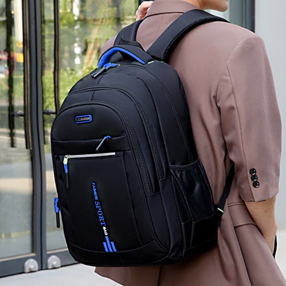 Large Capacity Outdoor Backpack, Travel and Student Laptop Backpack, Durable Nylon Computer Bag, Comfortable Shoulder Straps, Waterproof and Stylish for School, Hiking, Commuting, Daily Use