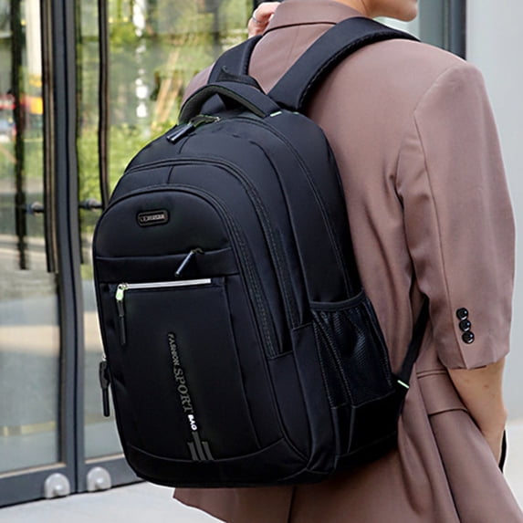 Large Capacity Outdoor Backpack, Travel and Student Laptop Backpack, Durable Nylon Computer Bag, Comfortable Shoulder Straps, Waterproof and Stylish for School, Hiking, Commuting, Daily Use