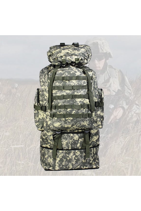 Large-Capacity Outdoor Travel Luggage Large Backpack,Wolf brown