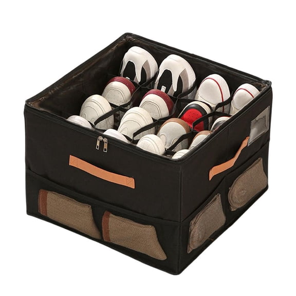 Large Capacity Oxford Cloth Shoe Storage Organizer with Window