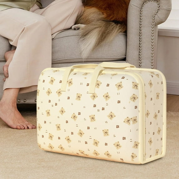 Large Capacity Oxford Fabric Moving Bag | Waterproof Durable Storage Organizer for Quilts Clothes Bedding Household Items | 1 Piece Storage Box