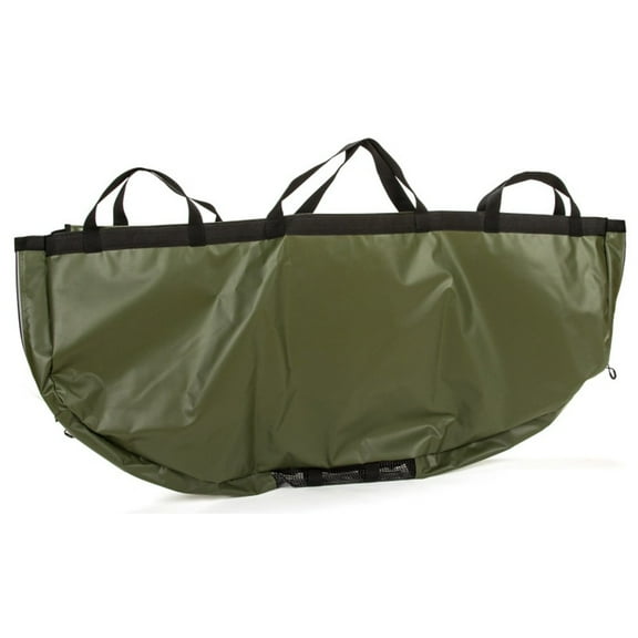 Large Capacity PVC Waterproof Fish Bag Thick Non-Slip Fishing Weighing Bag with Protective Pad 130x60cm Green