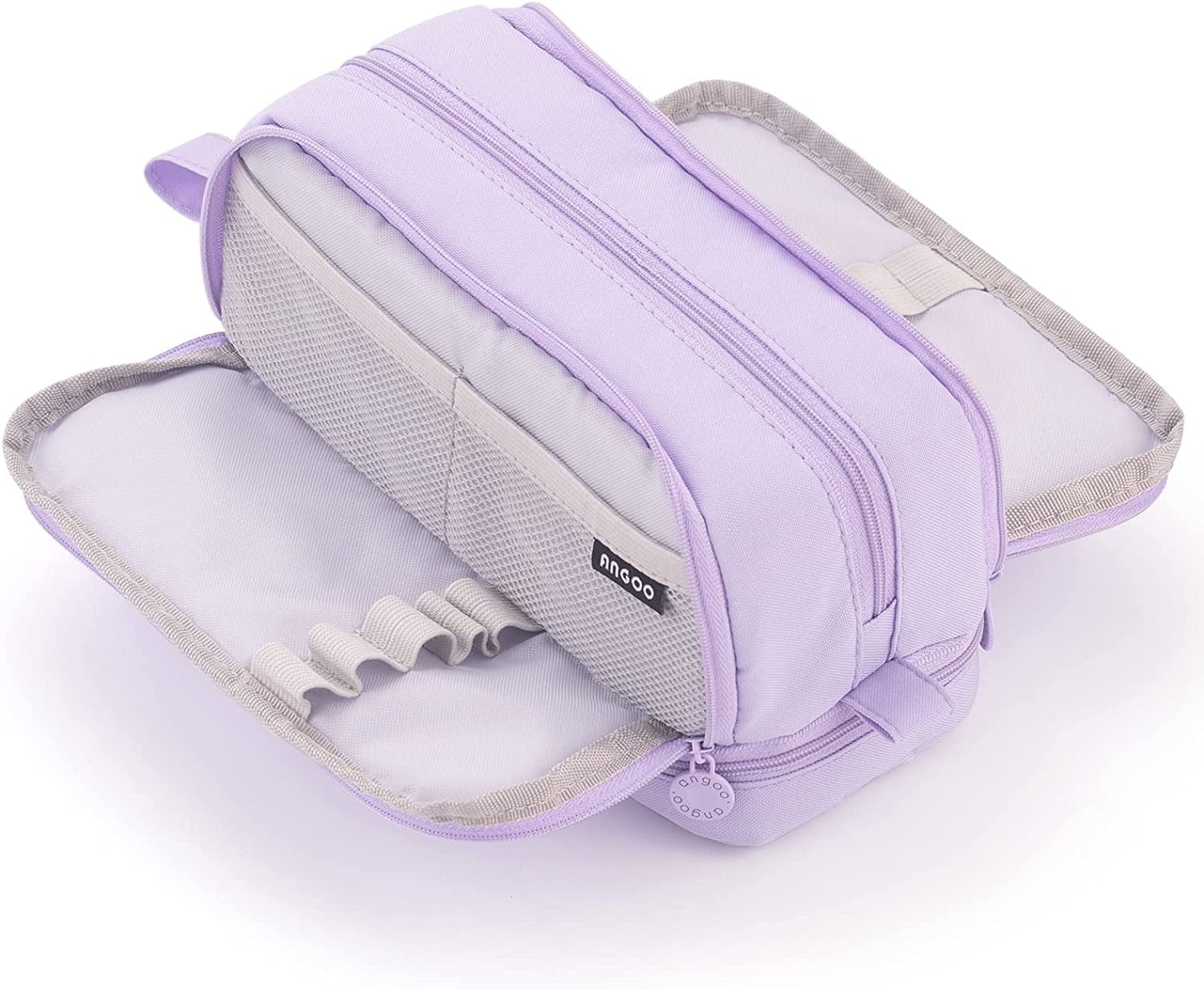 US Retail Products Canvas Pencil Case, Purple