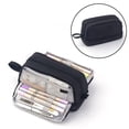 thumbnail image 1 of Large Capacity Pencil Case, 3 Zipper Compartments Pen Pouch For, College, Teachers, Office & Travel Use, Makeup Bag for Teens and Adults(Black), 1 of 5