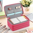 thumbnail image 1 of Large Capacity Pencil Case, 72 Slot Art Supply Organizer with 2 Detachable Sleeves, Waterproof Artist & Sch-ool Stationery Case for Colored Pencils, Pens, 1 of 8