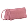 thumbnail image 1 of Large Capacity Pencil Case 8.2 Inch, Multi Compartment Zipper Pen Pouch for Office Supplies Art Tools Stationery, Pink, 1 of 7