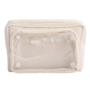 Large Capacity Pencil Case, 9 Compartment Stand Up Pencil Pouch with Detachable Clear Bag, Multi-Layer Stationery Organizer for Office