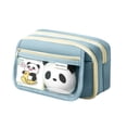 thumbnail image 1 of Large Capacity Pencil Case with 9 Compartments, Durable Canvas Material, Easy-to-Open Zippers, and Portable Design for Organizing Stationery Accessories, 1 of 5