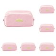 thumbnail image 1 of Large Capacity Pencil Case B — Double Layer Canvas Pen Bag with Wide Opening, Aesthetic Zip Pouch Stationery Organizer for Office and Travel, 1 of 5