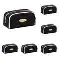 thumbnail image 1 of Large Capacity Pencil Case D — Double Layer Canvas Pen Bag with Wide Opening, Aesthetic Zip Pouch Stationery Organizer for Office and Travel, 1 of 5