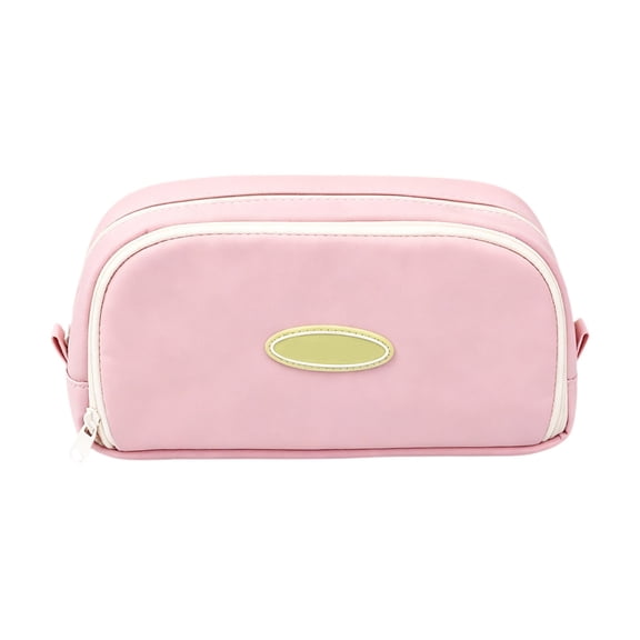 Large Capacity Pencil Case, Double Layer Aesthetic Stationery Bag Cute Korean Style (B), By TINGXIN
