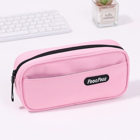 Large Capacity Pencil Case, Double Layer Pencil Pouch with Water Repellent Fabric, Dirt Resistant Stationery Organizer for Students, Office, Travel