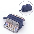 thumbnail image 1 of Large Capacity Pencil Case, Multi Layer 4 Window Design Stationery Case, Multi Functional Pencil Pouch Practical Portable Stationery Bag With Multiple Compartments, Classroom Essentials, 1 of 5