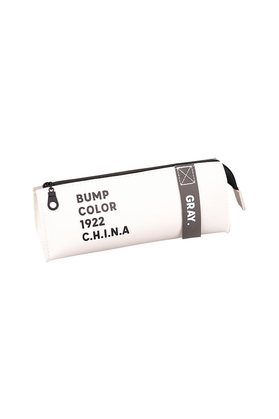 Large Capacity Pencil Case Organizer | Leather Storage Pouch | Transparent Makeup Bag Travel Accessory | Durable, Lightweight, Multi-Use Holder for Office, Toiletries | 1 Pc