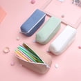 thumbnail image 1 of Large Capacity Pencil Case Simple Japanese Pencil Cases Pure Color Estuche Escolar Creativity Estuche Lapices, 1 of 5