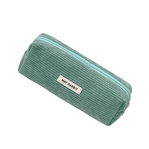 Large Capacity Pencil Case Stationery Bag Pencil Pouches Corduroy Pencil Bag Makeup Bag Desk Organizers for Students