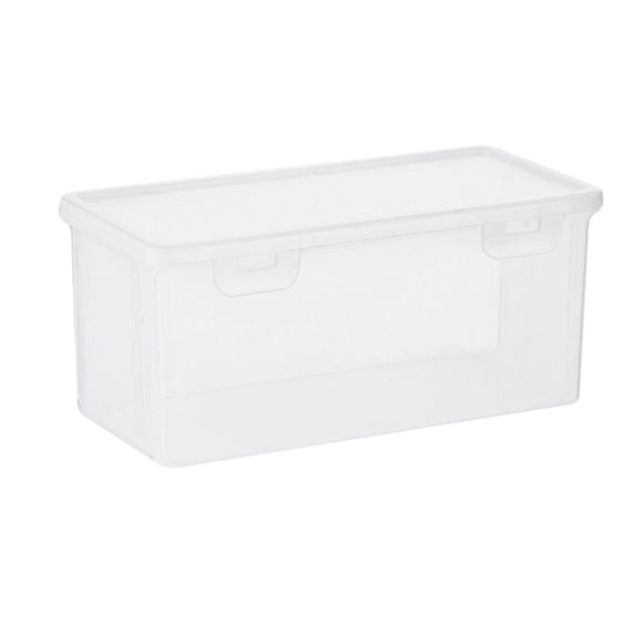Large Capacity Pencil Case Transparent Plastic Box 19x9.5x8.5cm for Sketching Brushes Markers Colored Pencils Watercolor Pencils Stationery Organizer