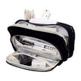 thumbnail image 1 of Large Capacity Pencil Case with Transparent Window, Multi-Layer Stationery Organizer for College Office, PVC Canvas Zippered Pen Holder with Mesh Pockets, Durable Student Supplies Storage, 1 of 3