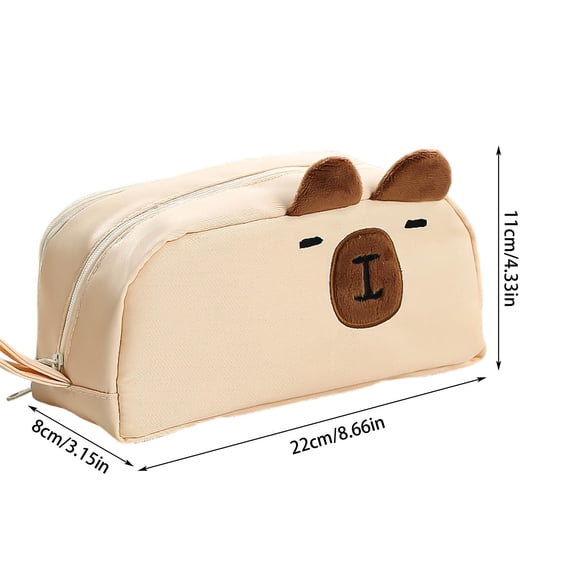 Large Capacity Pencil Case with Minority Designs, 8.66x4.33x3.15 Inches, Mesh Storage Bags with Zipper for Stationery and Cosmetics