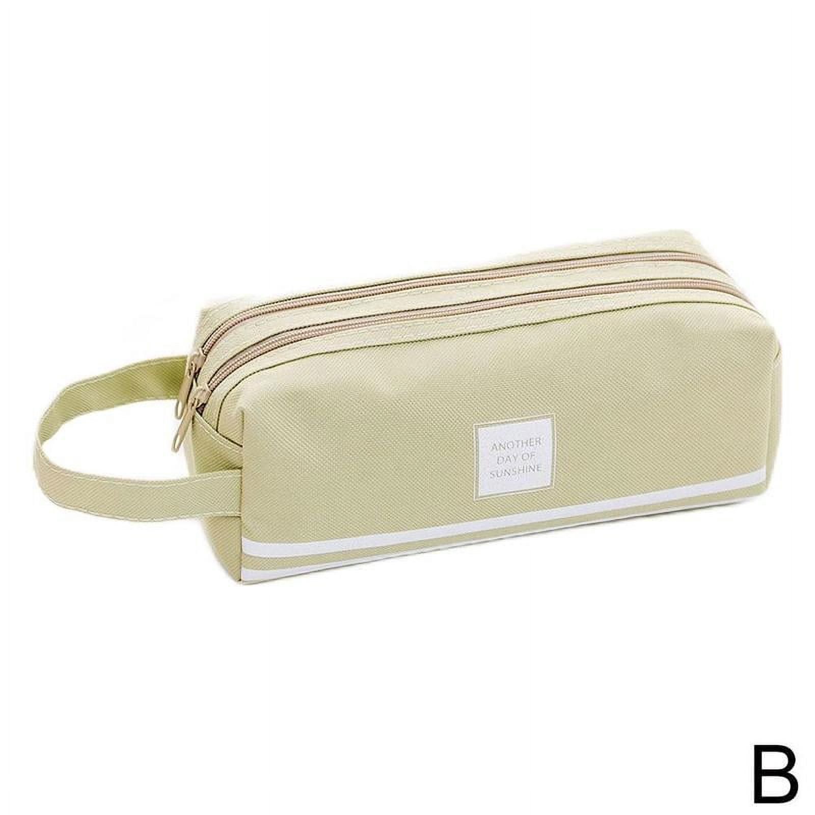 Large Capacity Pencil Cases Handheld Storage Pen Stationery Pouch Makeup Bags E6N6