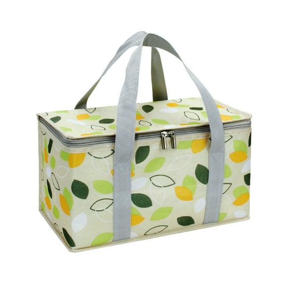 Large Capacity Picnic Bag with Handle - Waterproof and Convenient Food & Fruit Container for Camping and Outdoor Supplies