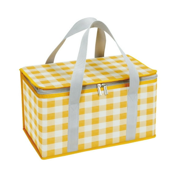 Large Capacity Picnic Bag with Handle - Waterproof and Convenient Food & Fruit Container for Camping and Outdoor Supplies