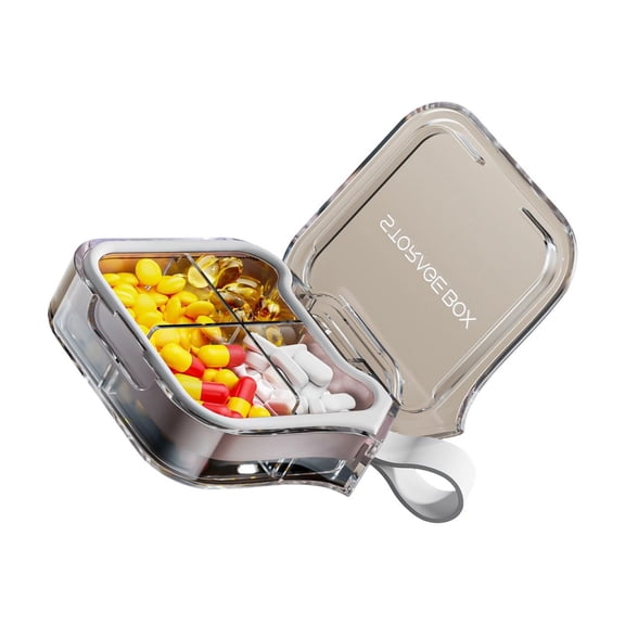 Large Capacity Pills Organizers 7 Day Sealed and Moisture Resistant Portable Box PC Silicone Materials Safe Healthy Storage