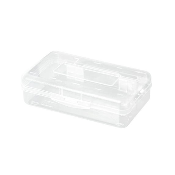 Large-Capacity Plastic Pencil Box – 2026 New Clear Box with Snap-Tight Lid, Stackable Design, and Stylish Office Supply Organizer